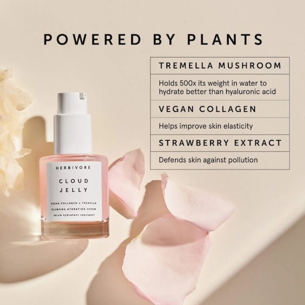 🎀 Herbivore Botanicals ☁️ Cloud Jelly Plumping Hydration Serum (1 fl oz / 30 mL)